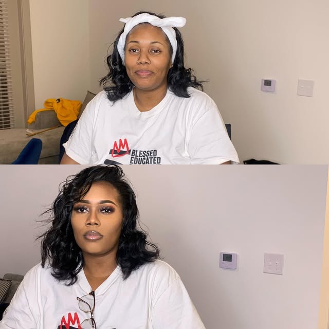 Before and after full transformation